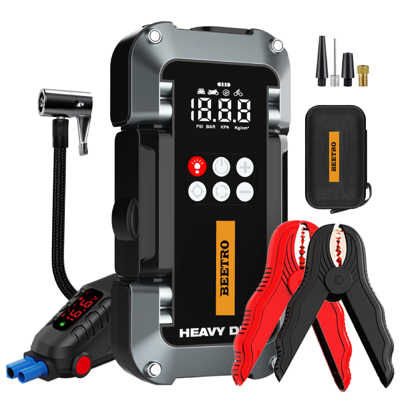 Compresseur De Voiture Avec Booster Batterie 26000Mah BEETRO